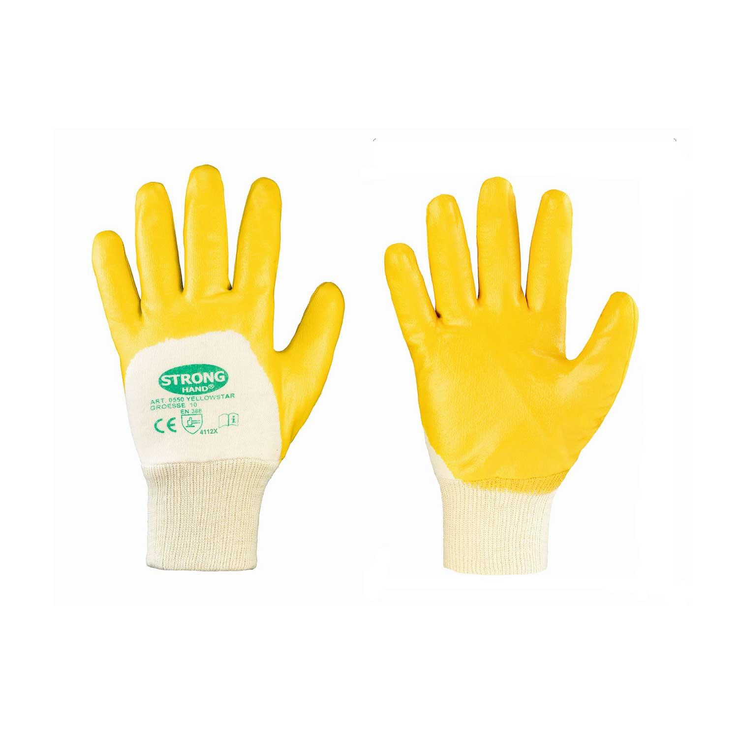 Yellowstar Stronghand Nitril Handschuh Gr. 9