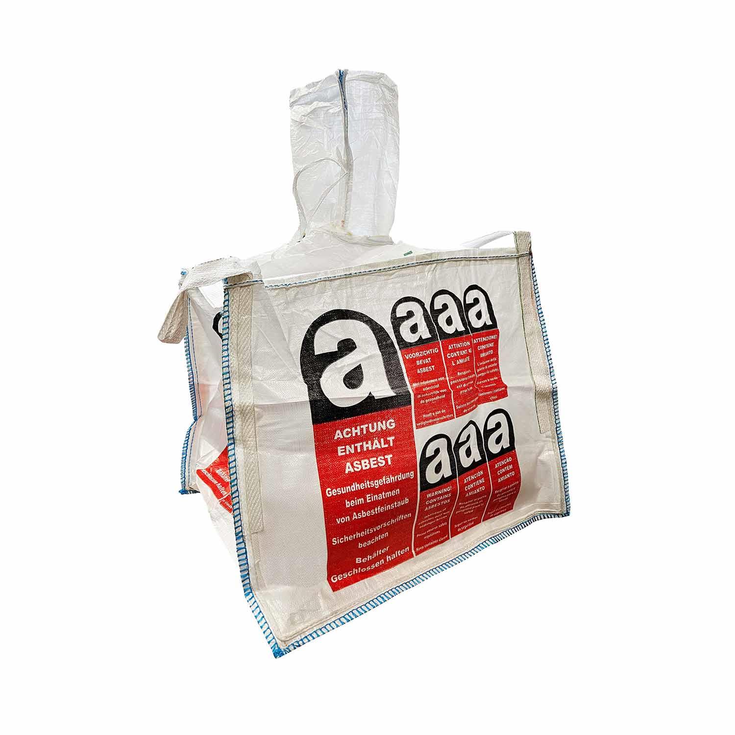 Big Bag 85x85x75 cm, beschichtet, für EasyBag, Asbest Aufdruck