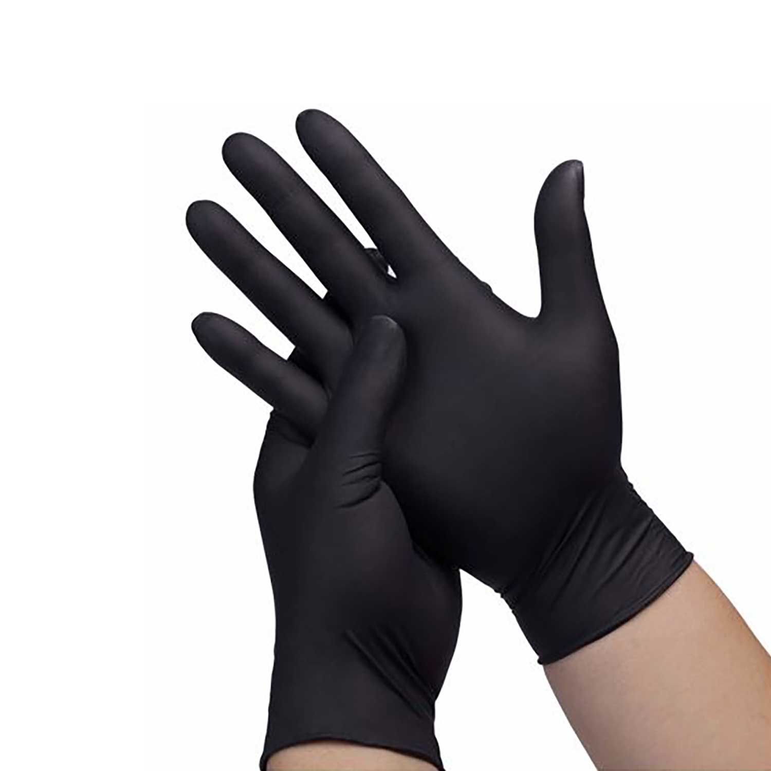 Nitril Einweghandschuh, 100 Stück/Box schwarz