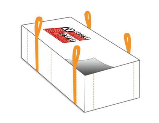 Plattenbag "Asbest" 210x125x45 cm, SWL 1500kg beschichtet