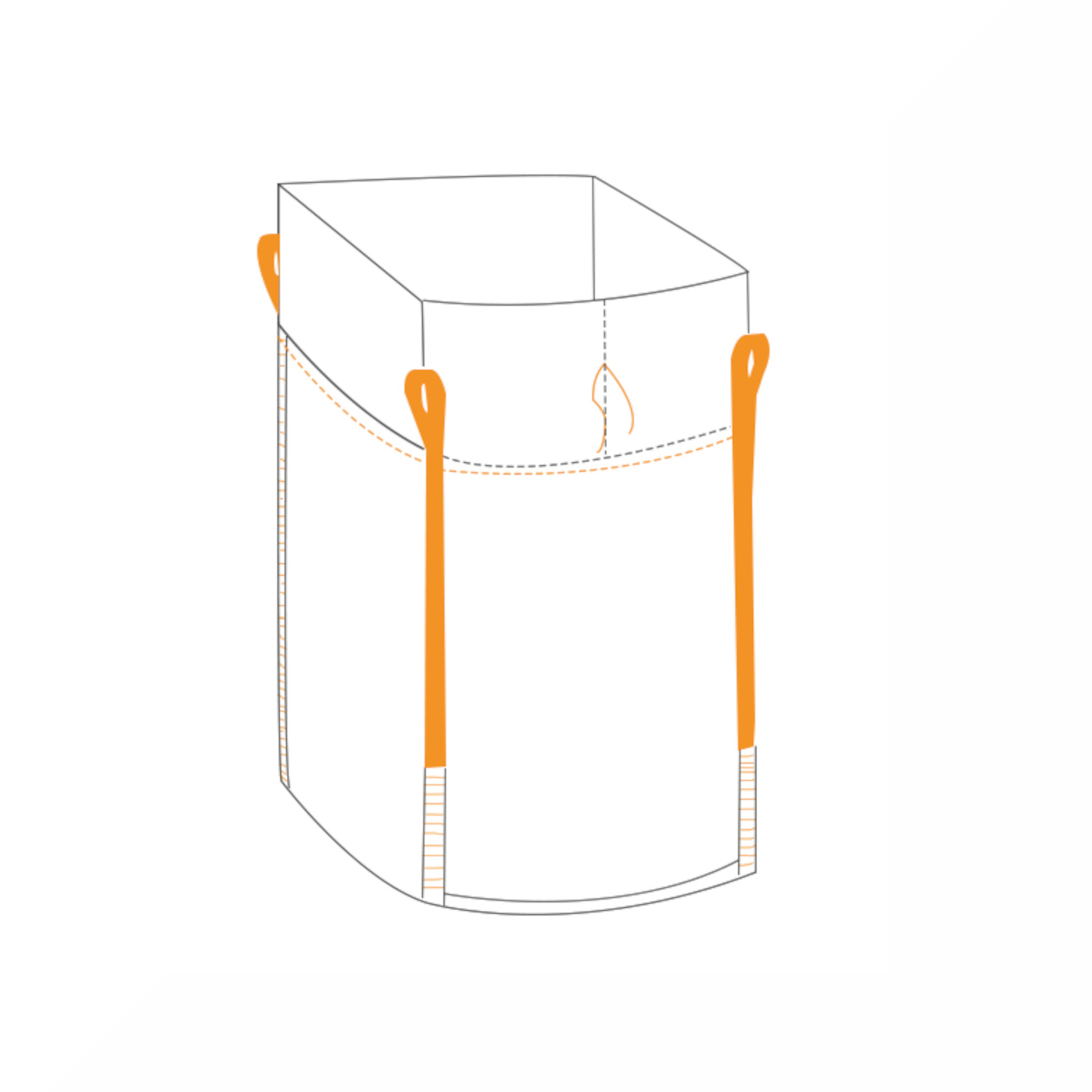KBL Big Bag 90x90x110 cm, SWL 1000kg, Inliner unbeschichtet