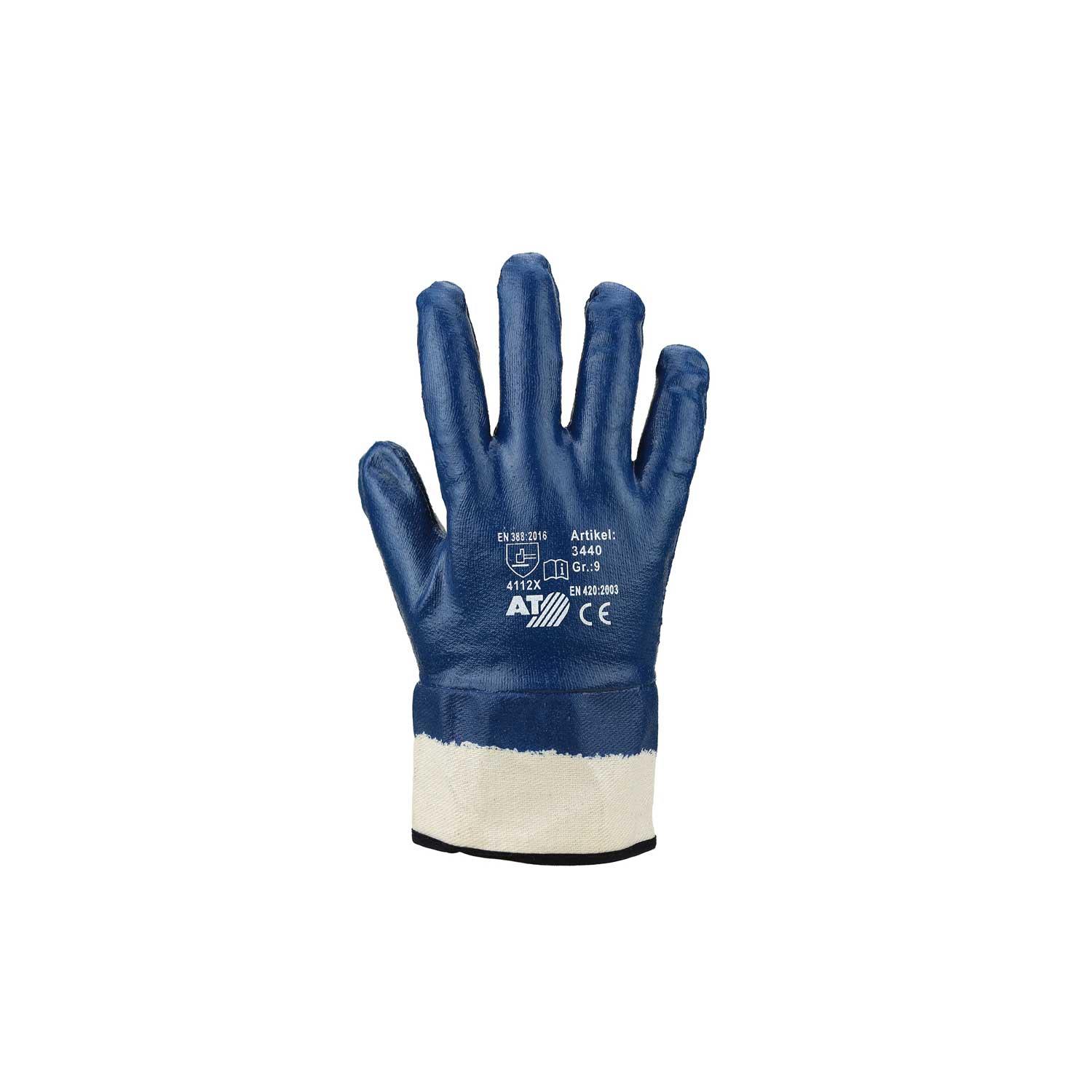 Nitrilhandschuh blau, vollbeschichtet Nitrilhandschuh blau, vollbeschichtet