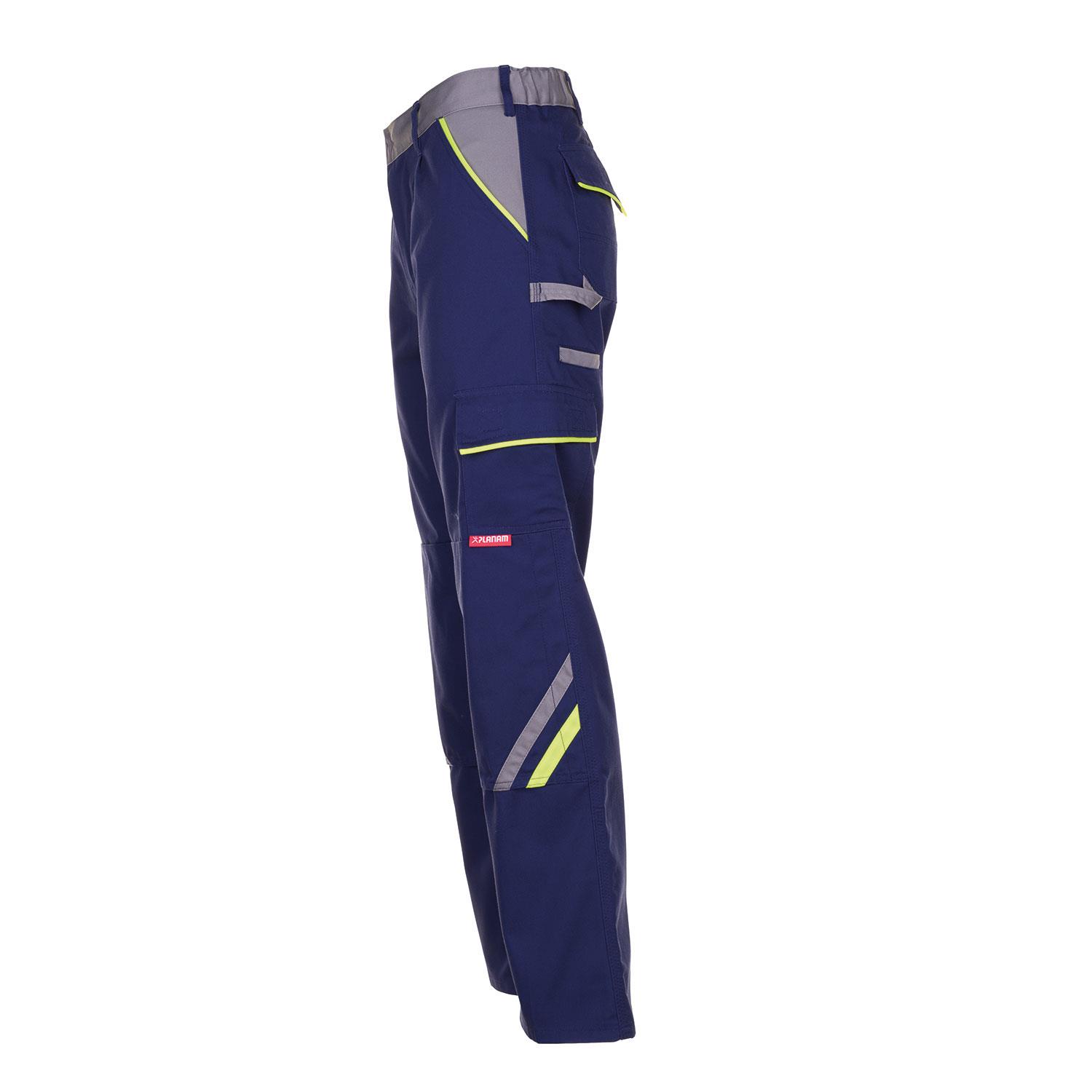 Planam Visline Bundhose marine/gelb/zink Gr. 50