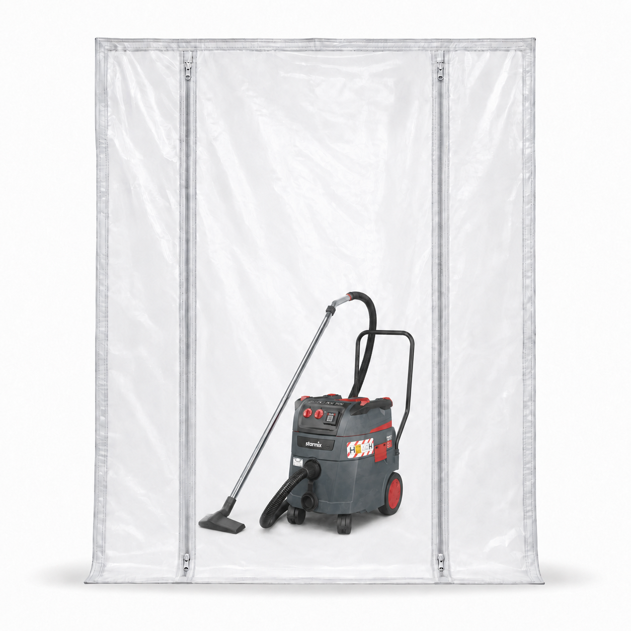 KBL PEVA Reißverschlusstür H-Form 150 x 220 cm transparent